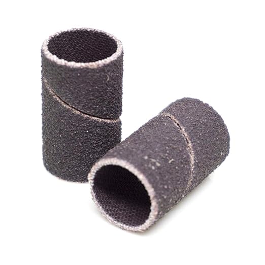 Benchmark Abrasives 1/2” x 1” Aluminum Oxide Sanding Bands, Spiral Bands Rotary Sander Attachment for Drill & Die Grinder, Metal Polishing Sanders for Woodworking - Sander Tool (10 Pack), 120 Grit