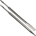 24-Inch SDS Plus Chisel Set, 3/4 Inch Flat Chisel and Point Chisel with Sds Plus Shank Ideal for Concrete Demolition, Tile Removal Chisel Tool for SDS Plus Hammer Drill Attachment