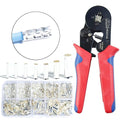 1100Pcs Wire Ferrules Tinned Copper Crimp Connector Electrical Cable Pin Cord Fitting Assortment Kits Terminals Sleeves Crimping Tool Set Silver Plated Sleeves Insulated…