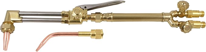 SÜA - Medium Duty Oxy-Fuel Torch with Check Valves, Cutting and Welding Tips (Acetylene) - Compatible with Victor