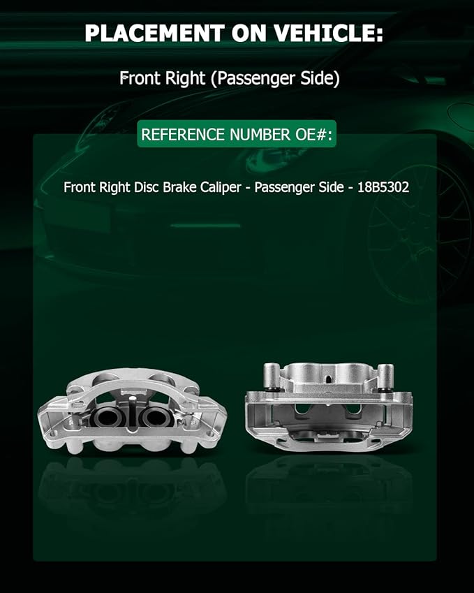 SCITOO 18B5302 Front Right Disc Brake Caliper w/Bracket For Chevy For Silverado 2500 HD/For Silverado 3500 HD/For Suburban/For Suburban 3500 HD,For GMC For Sierra 2500 HD/For Sierra 3500 HD