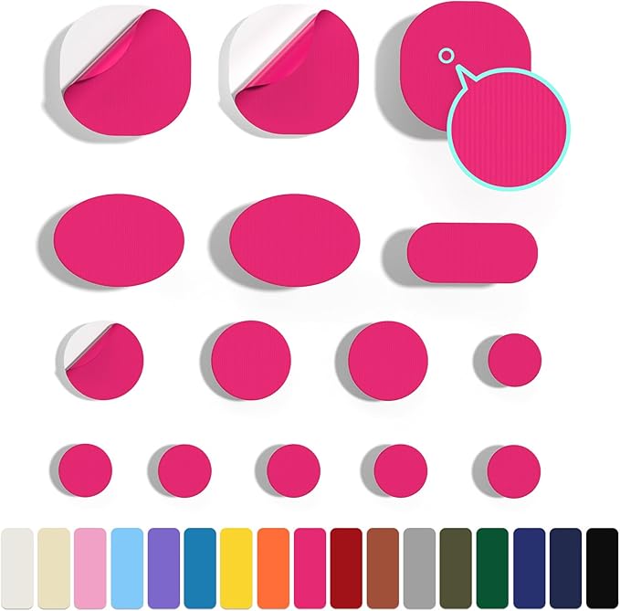 45PCS Nylon Repair Patch Self-Adhesive Pre-Cut Fabric Patch Down Jacket Repair Patches for Puffer Jackets Tenacious Tape Polyester Waterproof Lightweight Tent Repair Patch for Clothes Bag(Rose)