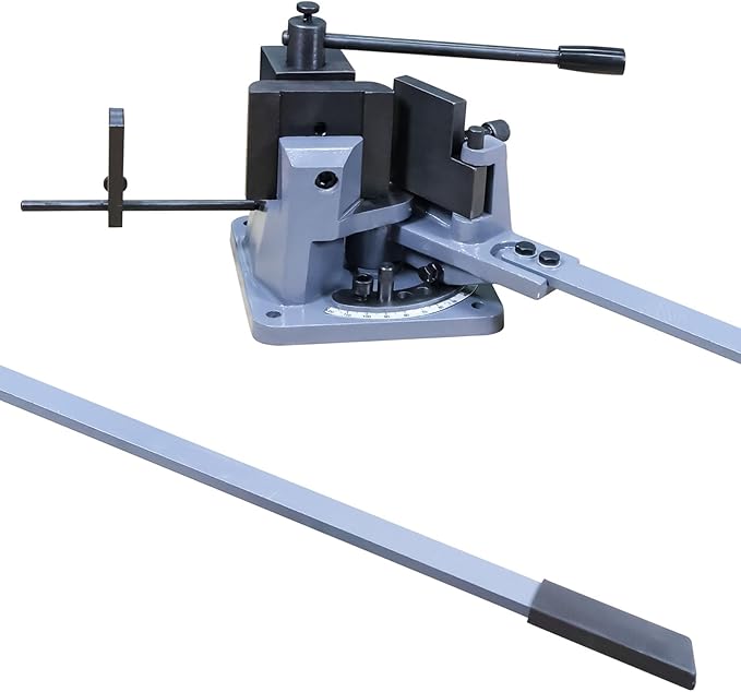 KAKA INDUSTRIAL Universal Bender, Manual Metal Bender, 120 Degree Strip Steel, Flat Steel, Round Steel, Angle Steel Rod Bender, Hot and Cold, 2-3/4-In Bar Bending Machine UB-70