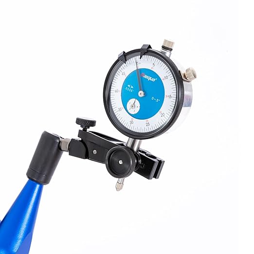 Dasqua Dial Indicator 0-0.5" Range, Lug Back, Graduation 0.0005", High Accuracy Dial Indicator for Machinists, CNC, Lathe, Milling, and Surface Flatness Measurement