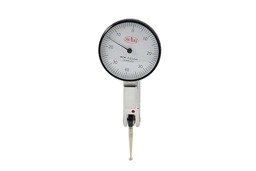 Shars .8mm x .01mm Dial Test Indicator in Fitted Case, White Face 303-3206 P]