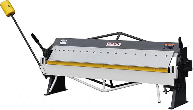 KAKA INDUSTRIAL Box and Pan Brake, 50-Inch Sheet Metal Brake, 16-Gauge Capacity Metal Break, 4-Inch Box Depth, 5/8-Inch Beam Adjustment Press Brake BP-1650