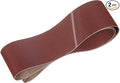 HARFINGTON 6 x 80 Inch Sanding Belts, 2 Pcs 150 Grits Aluminum Oxide Abrasive Belt Sander File Belt for Woodworking, Metal Polishing, Knife Sharpener