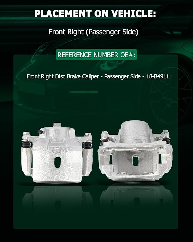 SCITOO Front Right Brake Caliper With Bracket 18-B4911 Compatible For Chevrolet For Malibu 2004-2008 For Chevrolet HHR 2006-2011 For Pontiac G6 2006-2008