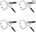 11-Inch C-Clamp Locking Pliers,Heavy Duty Vise Grip Welding Clamp With Swivel Pads for Woodworking,Home,Metalworking,Auto Repair(4 Pack)