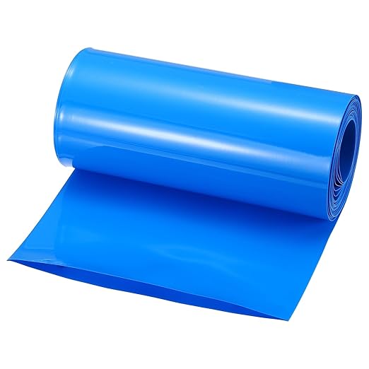 MECCANIXITY Battery Wrap PVC Heat Shrink Tubing 95mm Dia 150mm Flat 20 Feet(6meters) Blue Good Insulation for Battery Pack
