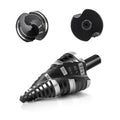 COMOWARE Step Drill Bit, 12 Sizes from 1/4" to 1-3/8", High Speed Steel Step Bit with 2 Spiral Flutes, 3-Flat Shank, Steps Bits for Metal, Aluminum/Wood/Plastic/Iron, Unibit for Electricians & DIY