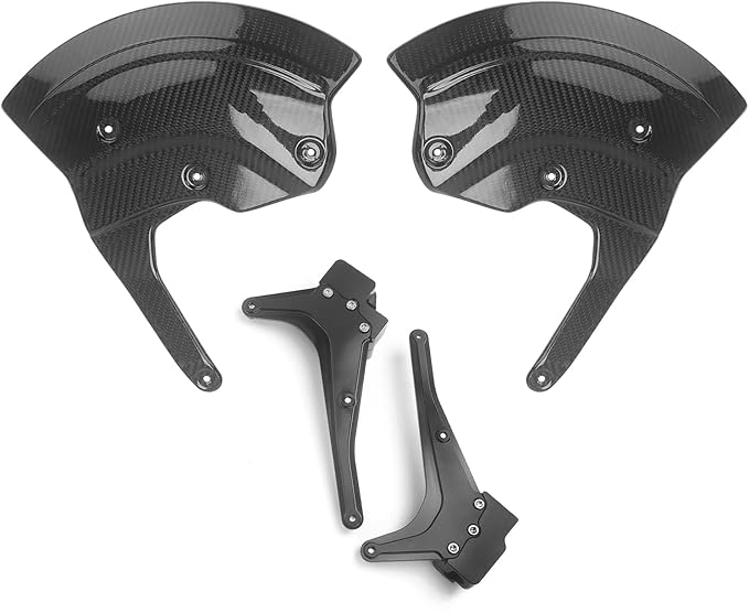 Motorcycle Front Brake Caliper Disc Guard Fairing Protector For BMW M1000RR S1000R S1000RR S1000XR 2020 2021 2022 2023 2024 Carbon Fiber Aero Disc Fender Accessories (100% Carbon Fiber)