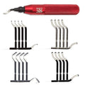 AFA Tooling - Deburring Tool with 21 High Speed Steel Blades - Works on Metal, Resin, PVC Pipes, Copper, Plastic and 3D Printed Edges - Plumbing & 3D Printing Burr Removal Reamer Tool