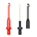Electronic Wire Piercing Probe Clip for Automotive Diagnostic Tester Tool, Puncture Wire Back Probe Pins Insulation for Car Circuit Detection Black&Red, 2 Pack