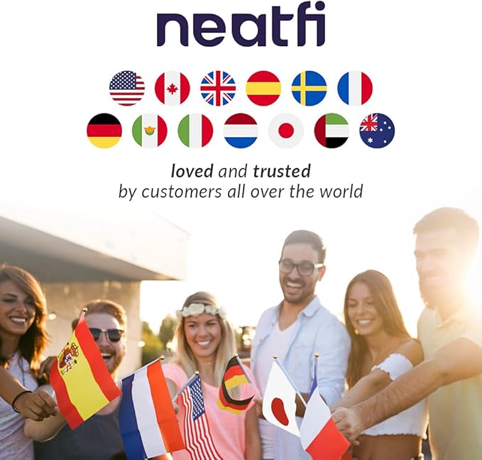 Neatfi (New Model) Flex Desk Lamp with Clamp, Dimmable, 3,000 Lumens 30W LED Monitor Light, 3000K-6500K Correlated Color Temperature, 5 Brightness Levels & 5 Light Modes (28 Inches, Black)