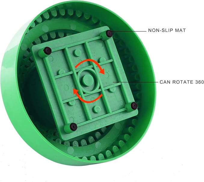 DZQ Rotating Bur Holder 116 Holes,Rotary Tool Holder 1/8"Diameter,Mandrel Drill Holder 360 Degree Rotating,for Drill Home and Garage Tool Accessories(Green)