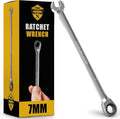 TOOLGUARDS 7mm Wrench - Ratcheting Wrench - Slim Profile - Ratchet Wrench - 100% Lifetime Satisfaction Guarantee