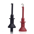 Mini Hook Test Clips, Mini Grabber Test Clips for M4 Plug Test Probe Test Lead Conversion Connection for Push-in Pen Tip