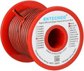 BNTECHGO 22 Gauge Flexible 2 Conductor Parallel Silicone Wire Spool Red Black High Resistant 200 deg C 600V for Single Color LED Strip Extension Cable Cord,Model,50ft Stranded Tinned Copper Wire
