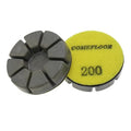 Diamond Floor Polishing Pucks for Terrazzo, Marble, Granite, Concrete Floor, 3 Inch 15mm Resin Bond Hook and Loop Polishing Pad, 200#, 3PCS
