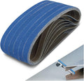 1/2 x 18 Inch Sanding Belts, 36 Pcs 120 Grit, Zirconia Sanding Belts for Fine Finishing, Metal Polishing, Woodworking