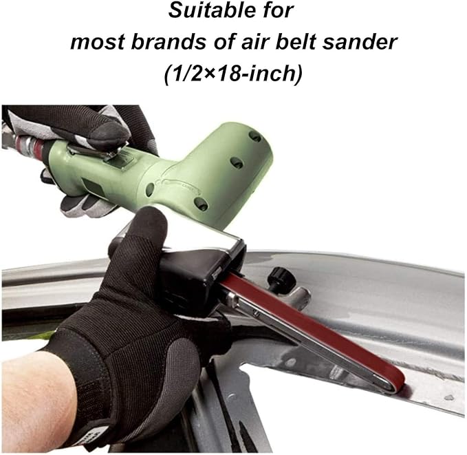 1/2-by-18-inch Belt, 40 Grit Aluminum Oxide Craftmas Belt Sandpaper for Mini Belt Sander, 24 Pack(1/2x18in,40 Grit)