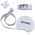 Tape Measure for Body Measurement 60Inch Window Reading & Ergonomic Curve Design Soft Flexible Sewing Tape with Lock Pin Weight Loss Fitness Muscle Building Medical Nursing Dual Scale (White)