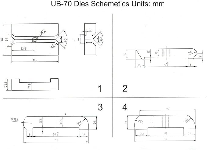KAKA INDUSTRIAL Universal Bender, Manual Metal Bender, 120 Degree Strip Steel, Flat Steel, Round Steel, Angle Steel Rod Bender, Hot and Cold, 2-3/4-In Bar Bending Machine UB-70