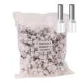 500pcs AWG 6/16.0mm² Wire Ferrules Terminals, AWG6 Terminal Connector Wire Insulated Cord Pin Ends Terminals for Electric, Industrial, Chemical Industry, etc. White