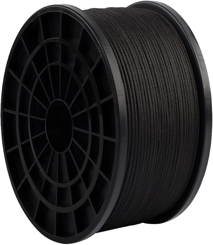 HERCULES Type III Paracord 550 Paracord Rope Parachute Cord, 50' Black for Survival Rope, Survival Cord