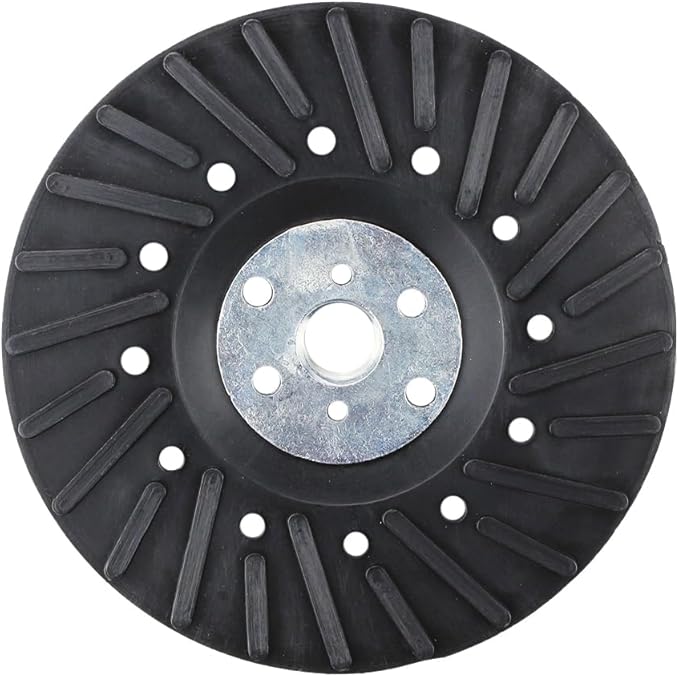 BHA Angle Grinder Ribbed Backing Pad for Resin Fiber Disc, 5" x 5/8"-11