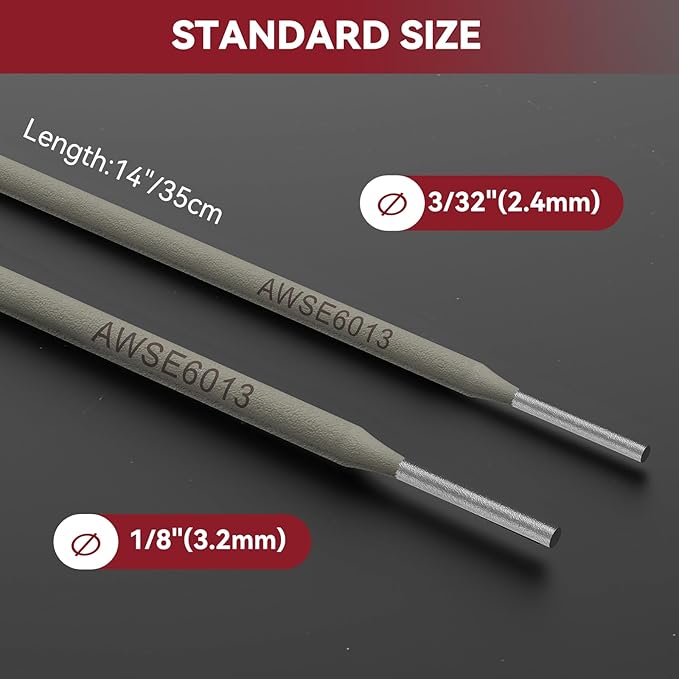 ARCCAPTAIN E6013 Welding Rod 3/32" 10LB Carbon Steel Welding Sticks Electrodes, Welding Rods ARC Welding Equipment