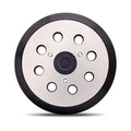5 Inch 8 Hole Hook and Loop Metal Orbital Sander Pad Compatible with Makita BO5010 BO5030 BO5031 BO5041 XOB01Z Random Orbital Sander, 3 Screw Holes Sanders Replacement Pad Part for 743081-8 743051-7