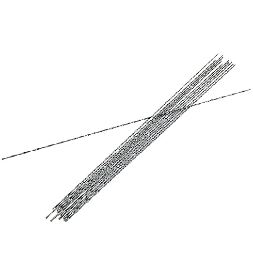 Scroll Saw Blade, 12 Pcs Spiral Scroll Saw Blades for Wood Metal Plastic Cutting Sawing Carve (#7)