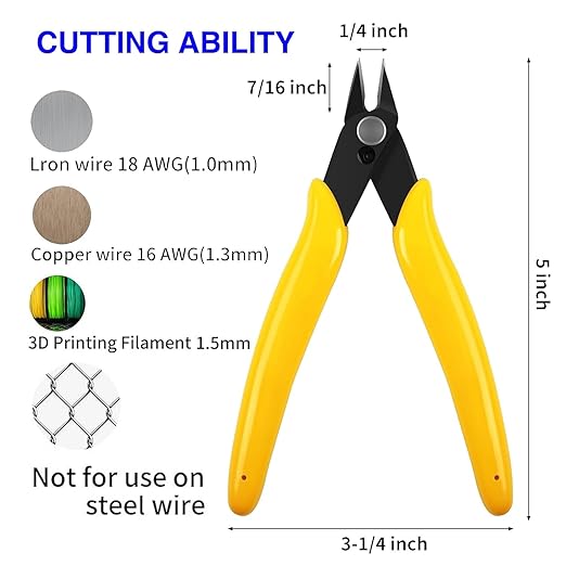 Deburring Tools for 3D Printer,12pcs,10pc Multiuse Blades Removing Burr,Micro Wire Cutter for 3D Printer,Resin,Plastic Models