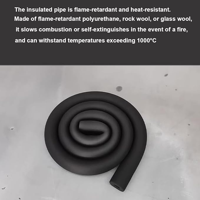 Foam Pipe Insulation - Pipe Insulation Foam Tube 1.7/1.8m (5.6/5.9ft) Long, Inner Diameter 25/50/90mm (1"/ 2"/3-5/9") ID, Suitable for Insulating Air Conditioning Water Pipes(3"*0.79"-5.9Ft)
