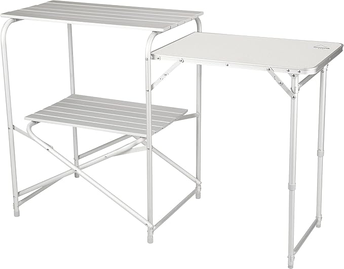 Camping Roll Top Kitchen Made from Weather-Resistant Aluminum (by Caddis Sports)