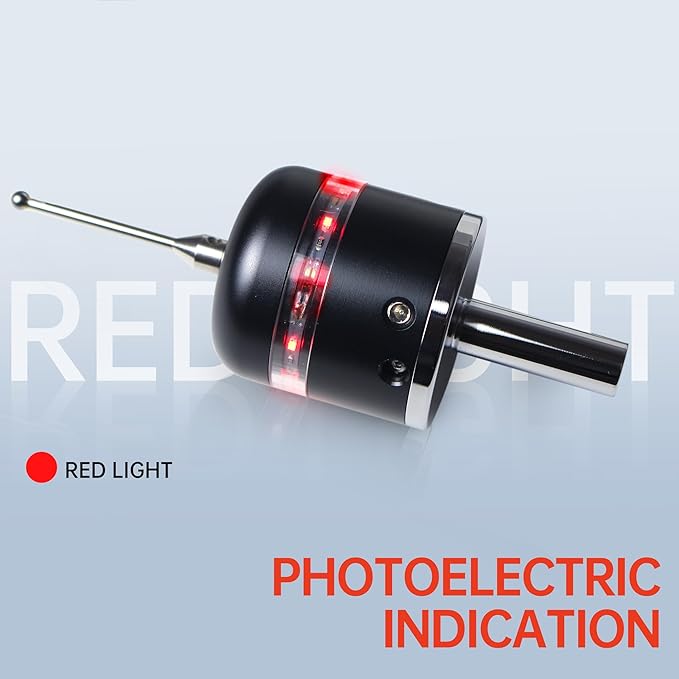 3D Touch Probe Edge Finder Trigger Finder,X Y Z Axis Measurement Centering Rod for Metals, Not Support the Detection of Insulation Materials and Insulating Spindle (Red light)