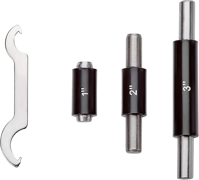Premium Outside Micrometer Set 0-4" / 0.0001" (0-1"/1-2"/2-3"/3-4") Precision Machinist Tools w/Carbide Tips, Standards, Ratchet Stop, Green