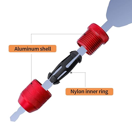 RUITOOL Drill Depth Stop for Drill Bits, Adjustable Drill Stop Applicable Drill Size Range 5/64"-3/16",15/64"-7/16", Aluminum Drill Bit Stop Collar Set for Woodworking Tools & Hand Tools, 2 Pcs