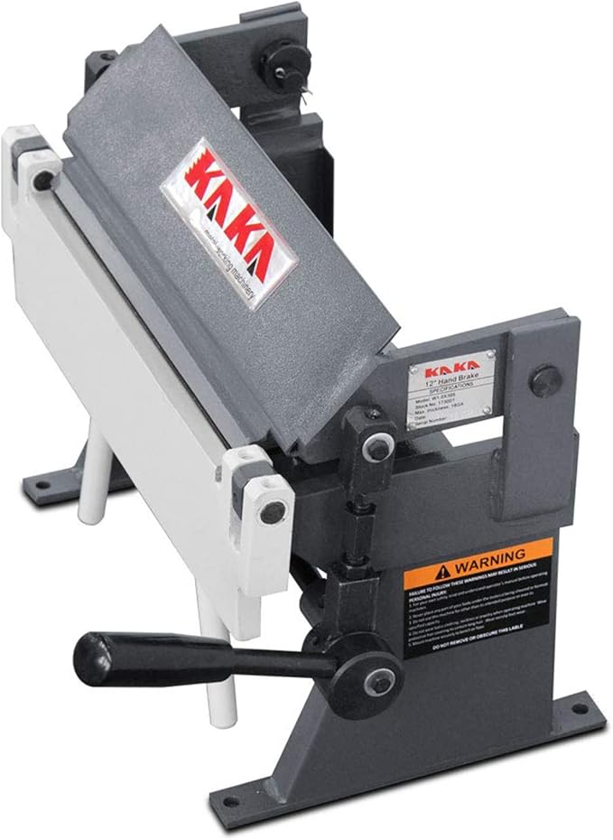 KAKA INDUSTRIAL Sheet Metal Brake, 12-Inch Precision Bending Brake, 20-Gauge Mild Steel Capacity Metal Brake Bender, Heavy-Duty 0-135 Degree Adjustable Aluminum Brake W-1220