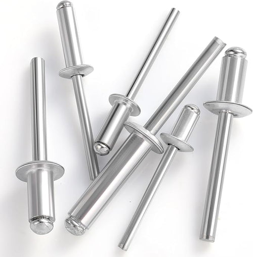 (120Pcs) 3/16" x3/4" Aluminum Blind Rivets, 4.8 x 19mm Pop Rivets,Rivets for Metal,Silver-(VG10111)
