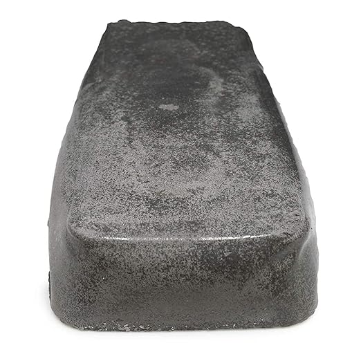 Benchmark Abrasives Buffing Compound for Coarse Buffing, Metal Polishing Compound for Buffing Wheel, Stainless Steel Scratch Remover Buffing Bar for Deburring on Metals, 1 Pound Bar (Black Emery)