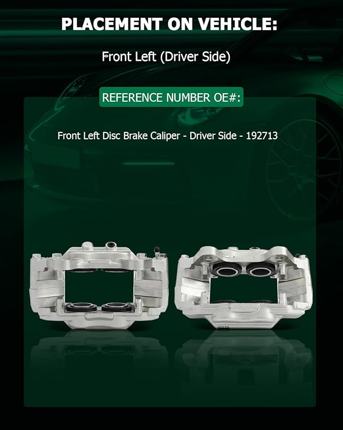 SCITOO Front Left+Right Brake Calipers Without Bracket 192713 192712 Compatible For Toyota For 4runner 2003-2005,For Toyota For Sequoia 2001-2007,For Toyota For Tundra 2000-2006