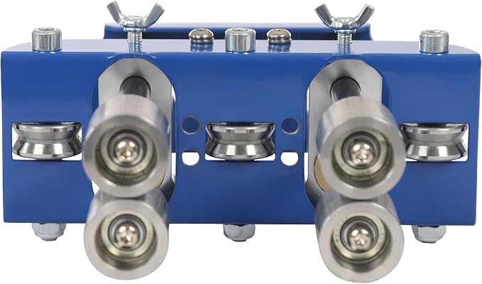 Roller Bender, 0-90°Bending Angle Metal Bending Tool, Steel Aluminum Copper Plate Metal Roller Bending Tool for Various Metal Roofing (Blue)