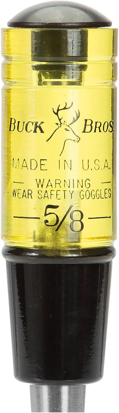 Buck Brothers 120104BC 5/8" Wood Chisel Made in USA, For Paring and Finishing Cuts in Carpentry and Woodworking, Tempered Tool Steel Blade, Mallet-Safe Handle