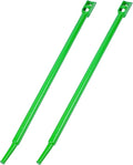 Winch Bar, Combination Winch Bars with Square Head for Flatbed Trailer Winches and Trucks, Painted Carbon-Steel Construction Winch Bar with No-Slip Handle, 2 Pack (Green)