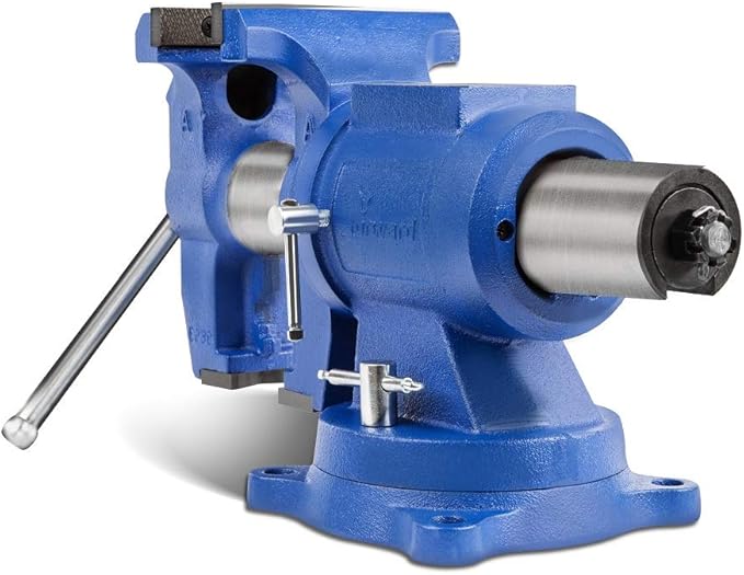 Forward HY-DT150B-6IN Heavy Duty Bench Vise 360-Degree Swivel Base and Head with Anvil (6")