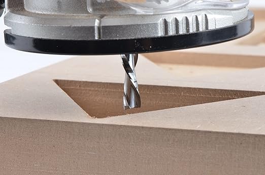 SYT Spiral Router Bits 1/4" Cutting Dia. with 1/4" Shank CNC Upcut End Mill & Downcut End Mill Engraver Carving 2-1/2 inch Long for Woodwork