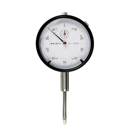 HFS(R) 0-1" Dial Indicator Lathe Tool High Precision, 1" Measuring Range, 0.001" Graduation Interval